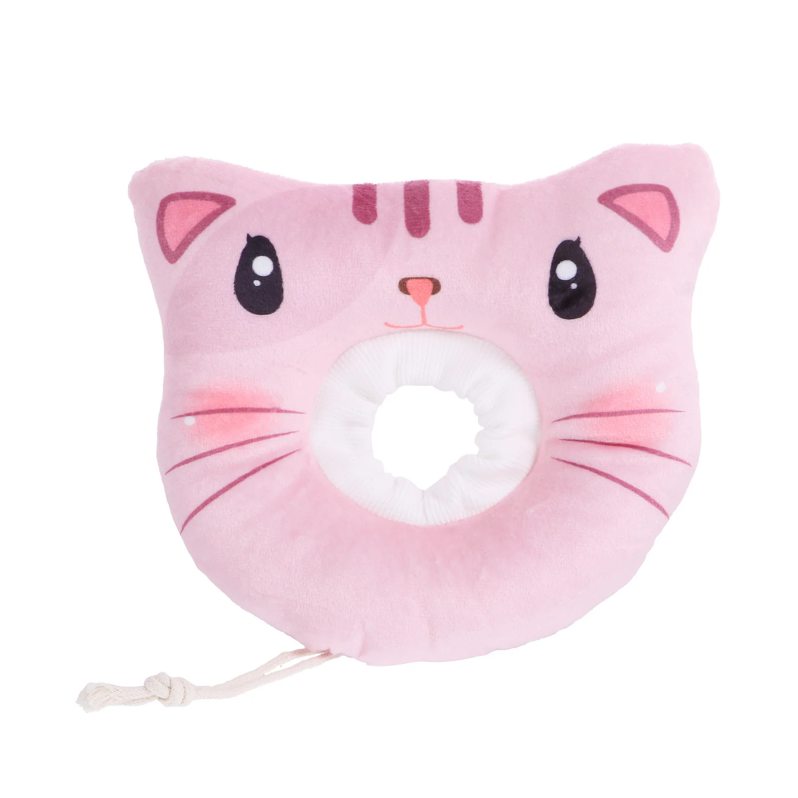 

Pet Recovery Cone Collar Adjustable Cat Healing Cone Cute Cartoon Design Breathable Cotton For Wound Protection After