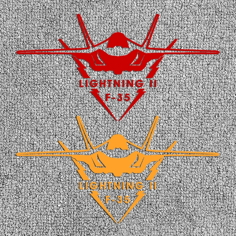 F35 Fighter Design Car Window Reflective Sticker Waterproof Car Bumper Decor Vinyl Decal