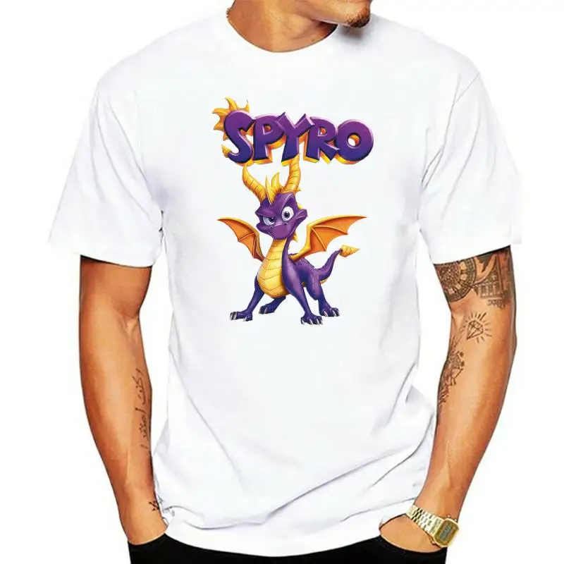 Spyro The Dragon Classic Vintage Games ETSYRHY10 White Unisex T Shirt Free UK Delivery men t shirt