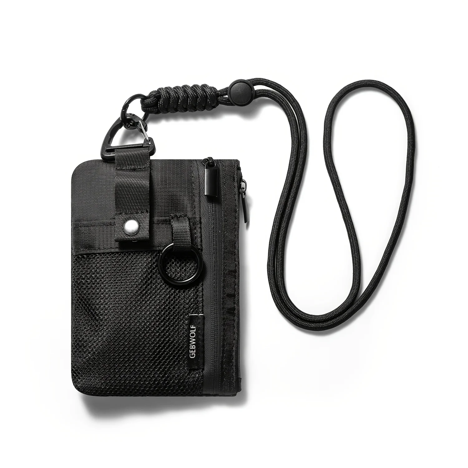 Minimalist RFID Wallet / Small with ID Window / Id Case with Lanyard Keychain / for Cards,Cash