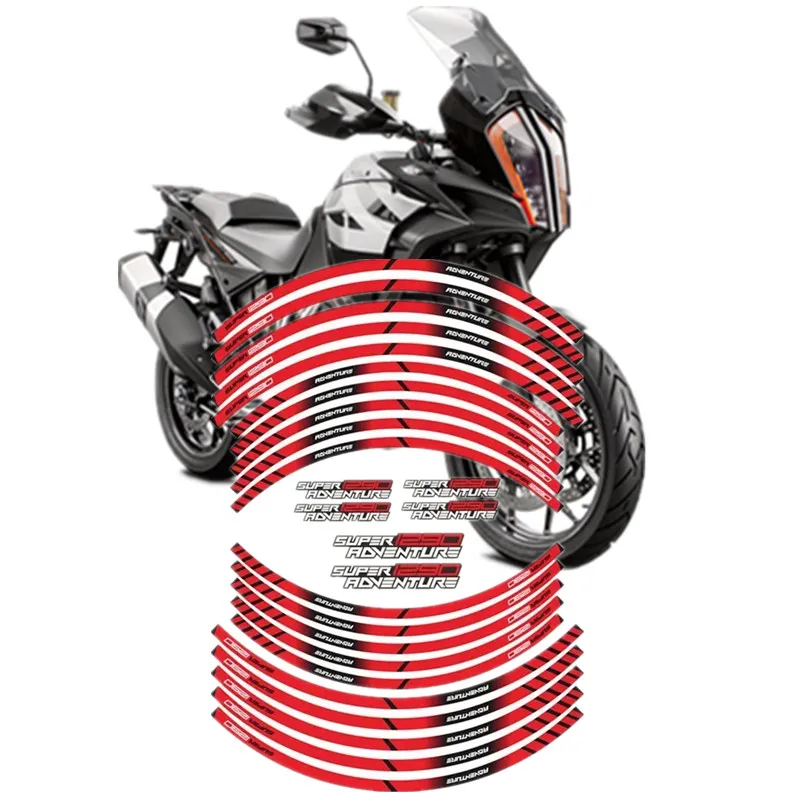 For KTM SUPER1290 ADVENTURE 1290 ADV Motorcycle Parts Contour Wheel Decoration Decal Sticker - 2 accesorios moto