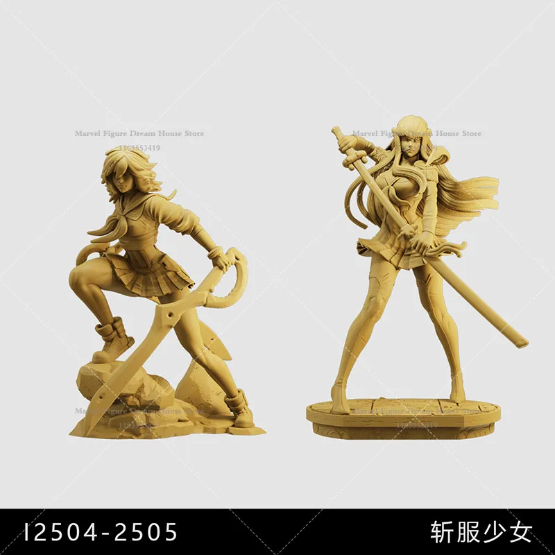 1/64 1/43 1/35 Schaal Miniatuur Scène Poppen Campus Vreemde Evenementen JK Meisje Elimineren Demonen Un-panited Wit Mini Figuur Model