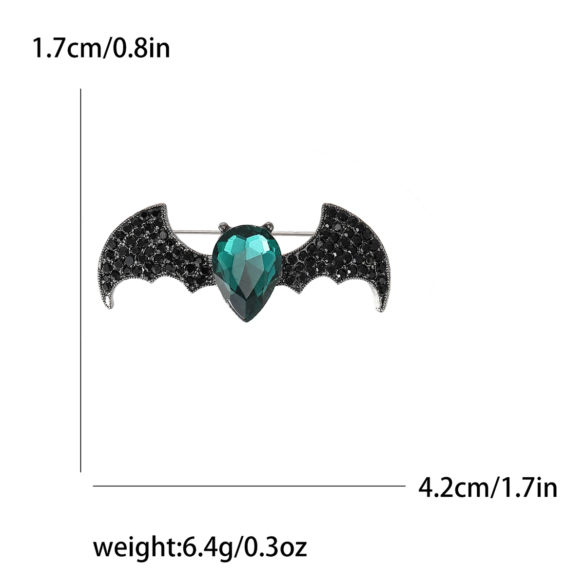 Beaut & Berry – broches chauve-souris en strass pour femmes, unisexe, épingles d'halloween, accessoires de fête décontractés, nouveaux cadeaux de luxe, décoration pour amis