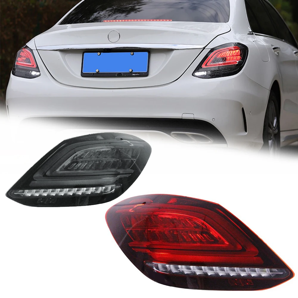 

LED Tail Lights For Mercedes-Benz W205 15-21 New Style Led DRL Car Taillights Assembly Signal Accessories Modified Lamp