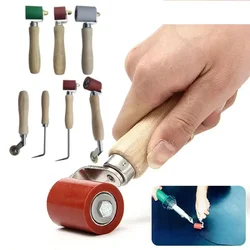 28/40/45mm Seam Hand Roller High-temperature Resistant Silicone Smoothing Seam Roller PVC Seaming Tools Hand Tool Sets