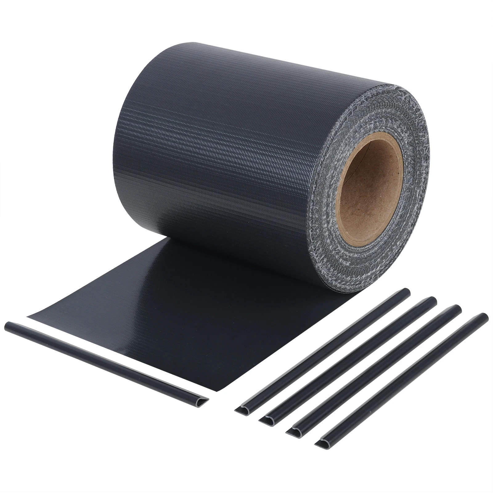 WOLTU 1Set PVC-Schutzbandrolle, visueller Sichtschutz für Gartenzaun, Terrasse, Balkon, mit Befestigungsklammern, Markise, Windschutz, Sonnenschutz – Detail 8