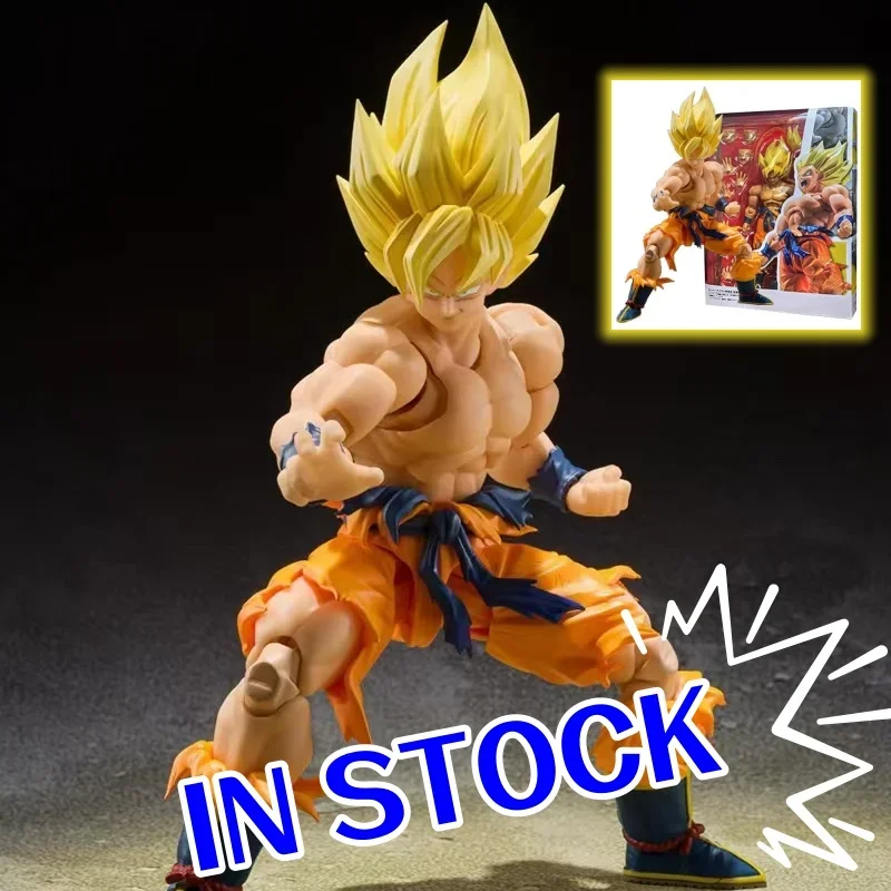 

SHF Dragon Ball Z Son Goku Action Figure Super Saiyan Kakarotto PVC Movable Collectible Anime Model In Stock Fast Shipping
