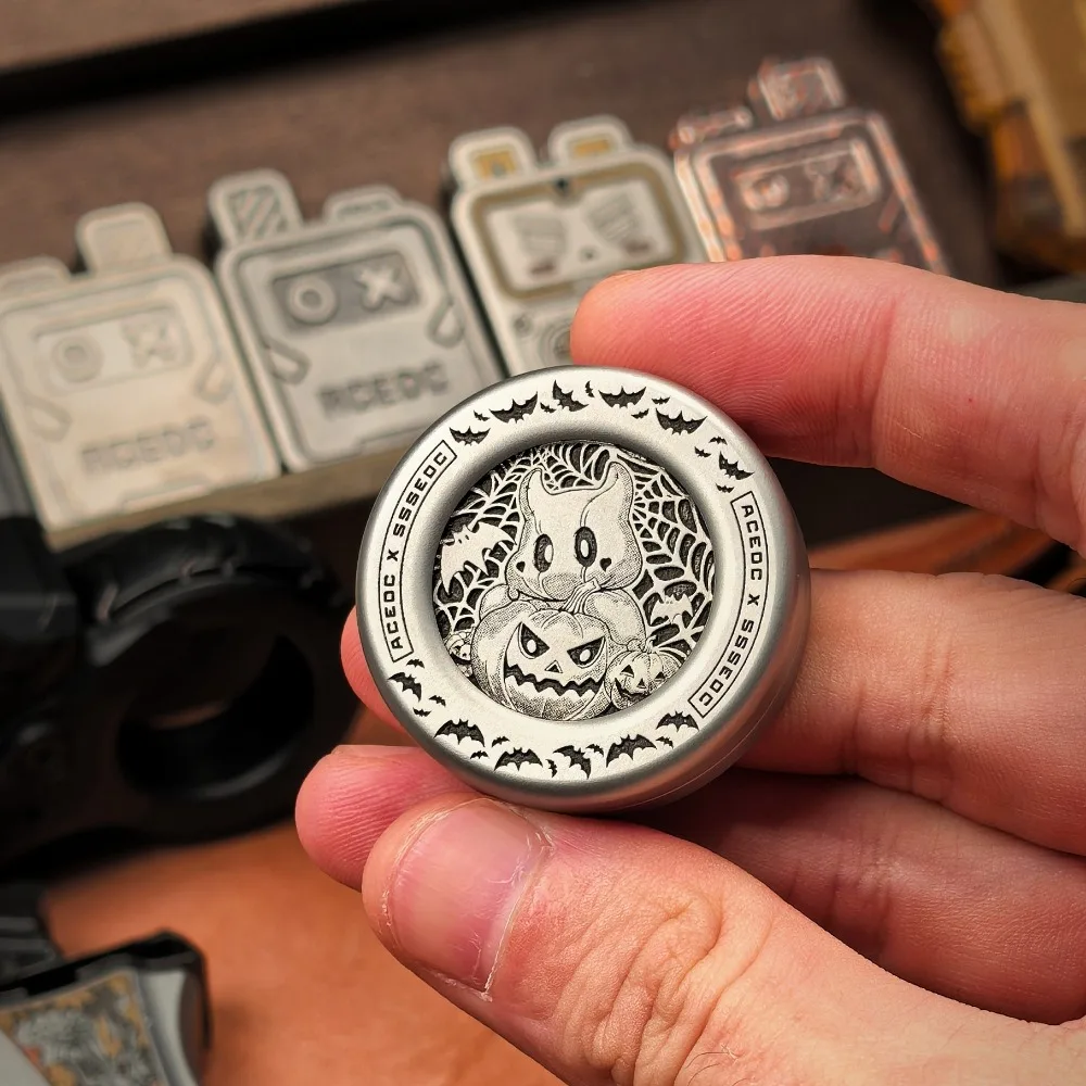 ACEdc Co-branded SSS Mechanical Milk Foam 3rd Generation Dingding Coins Fingertip Slapping Coins Desktop Stress Relief Toy