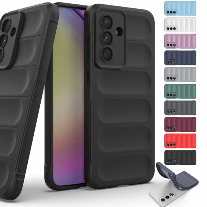 Silicone Case For Samsung Galaxy A57 A56 A37 A36 A27 A26 A17 A16 4G 5G Shockproof Skin Feel Soft Cover
