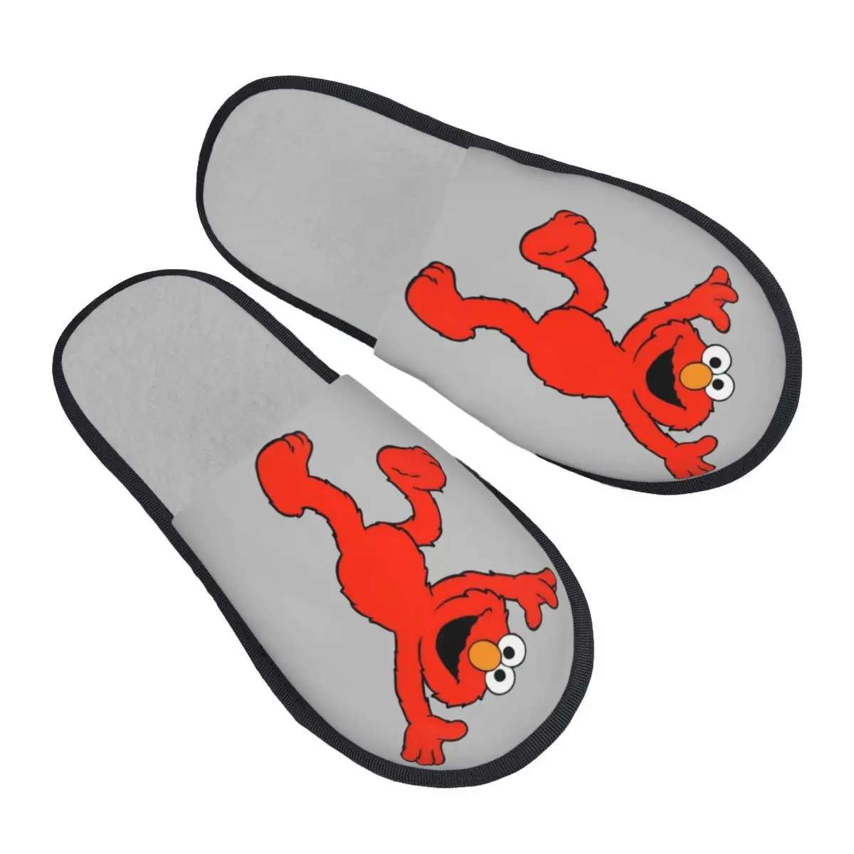 

Custom Print Women Cookie Monster ELMO House Slippers Soft Warm Memory Foam Fluffy Slipper Indoor Outdoor Shoes