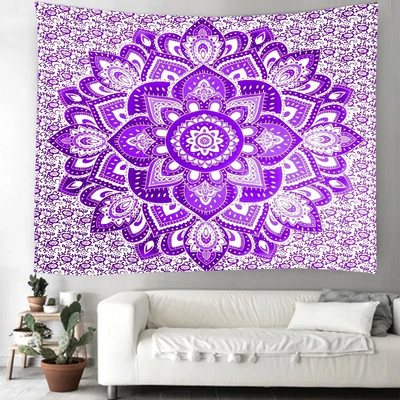 Indian Mandala Boho Wall Hanging Sandy Beach Throw Rug Blanket Camping Tent Travel Mattress Bohemian Sleeping Pad Tapestries