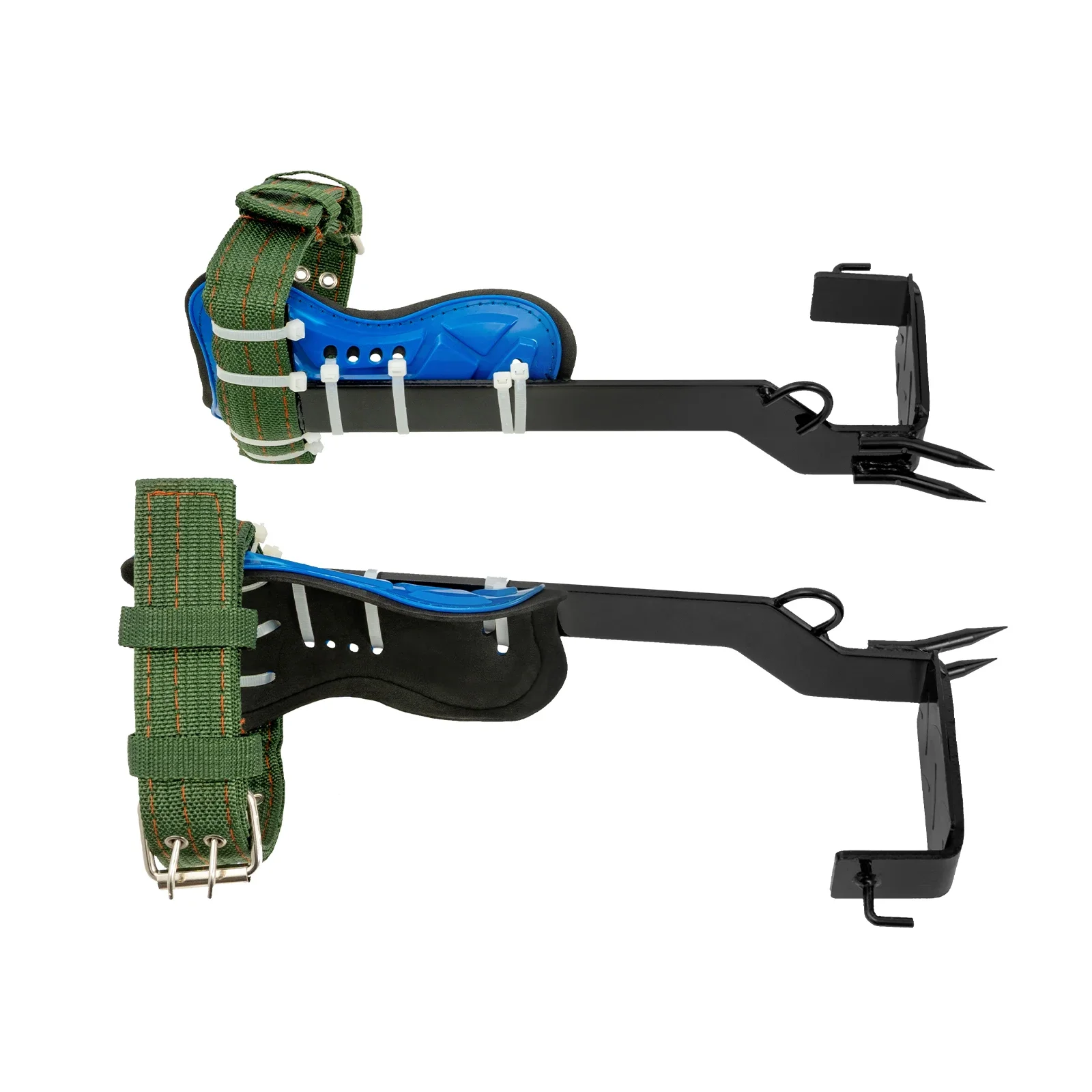 

2- Gear Tree Pole Climbing Spikes Steel Tool Safety Protective Belt Anti rust
