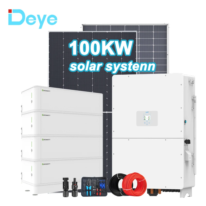 Solar Energy System off Grid Complete 100kW 200kW 300kW Hybrid Solar Power System Full Set