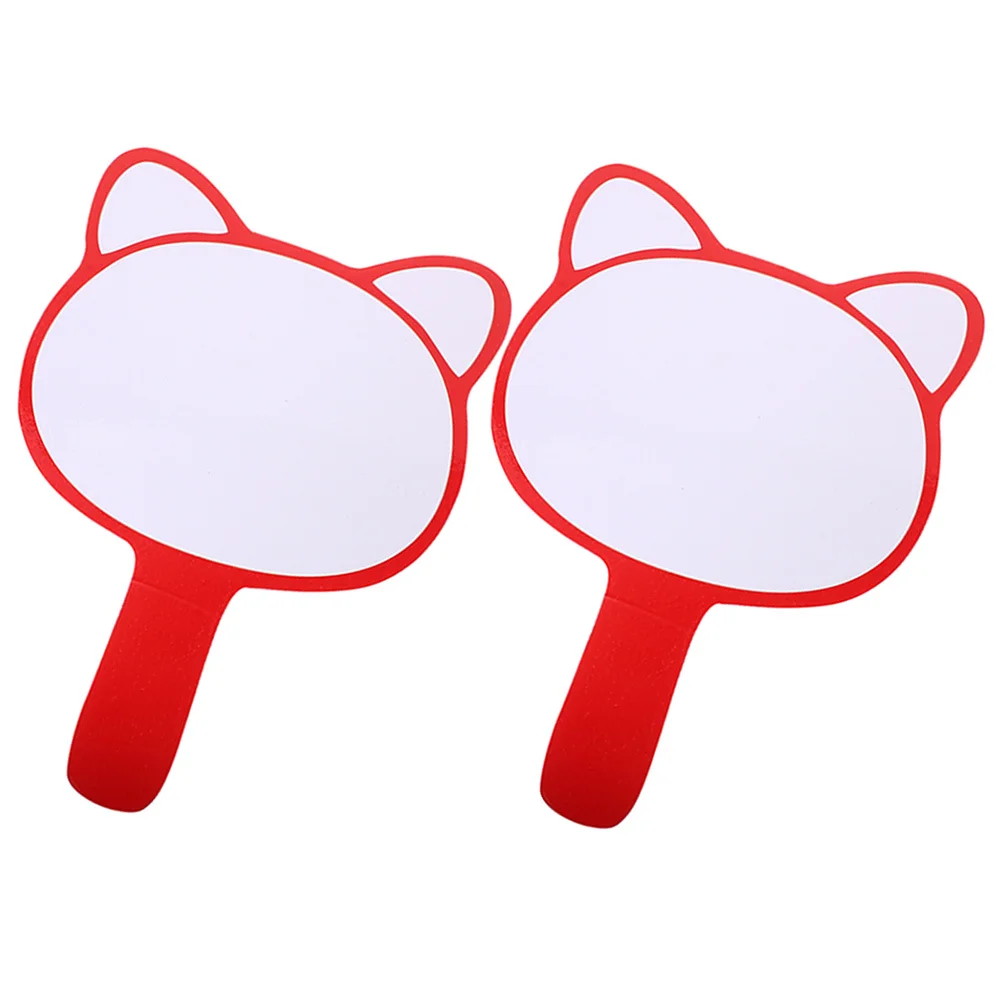 2 قطعة السبورة البيضاء المحمولة لوحات المسح الجاف للتصويت على المسجل القضاة مزادات ألعاب الفصول الدراسية جانب واحد لوحات بيضاء صغيرة #3