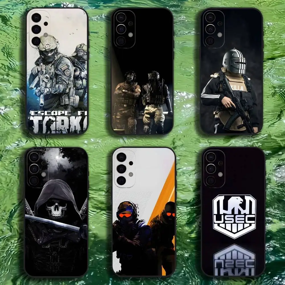 

Game E-Escape From T-Tarkov Phone Case For Samsung S25,S24,S21,S22,S23,S30,Ultra,S20,Plus,Fe,Lite,Note,10,9,5G Black Cover
