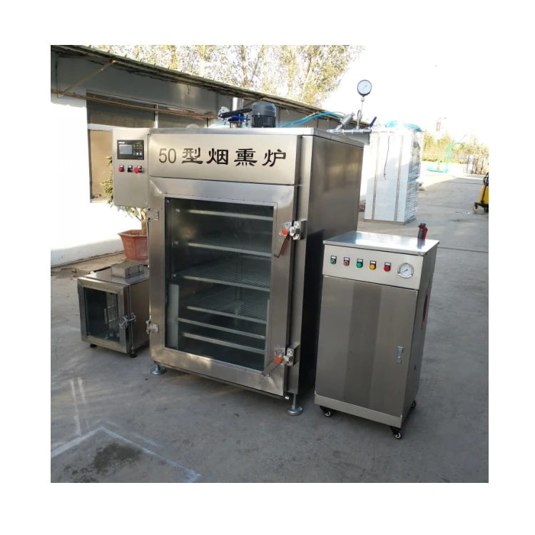 Kommerzielle automatische Speck-Rauchmaschine, Speckbohnen und getrocknete Ente, Rauchmaschine, Fleischprodukt-Ausrüstung, Raucherofen