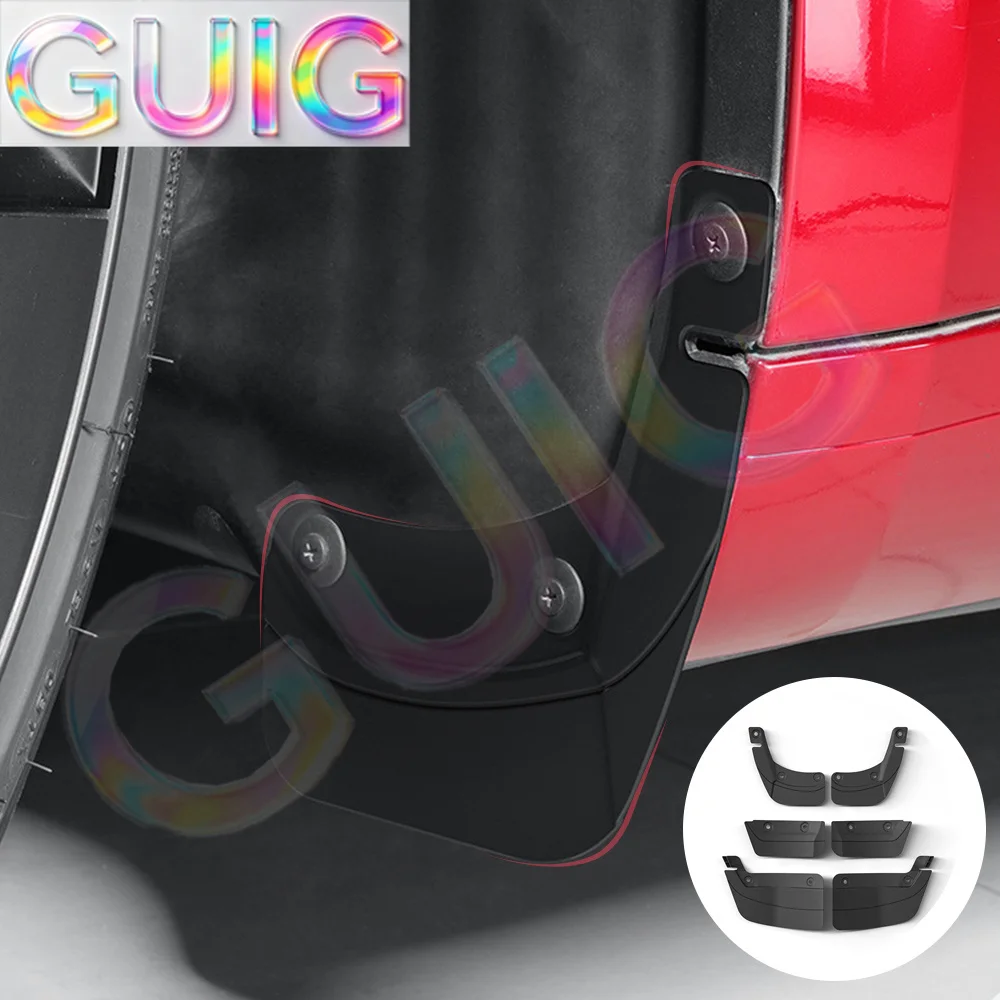 Mud Flaps for Tesla Model 3 Highland 2024 Splash Guards Mud Flaps Front Rear Wheel Fenders Splash Guards No Drilling Required