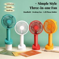 3-in-1 Portable Multi-Purpose USB Desk Fan - Rechargeable Handheld for Office, Home, Dorm & Outdoor Activities