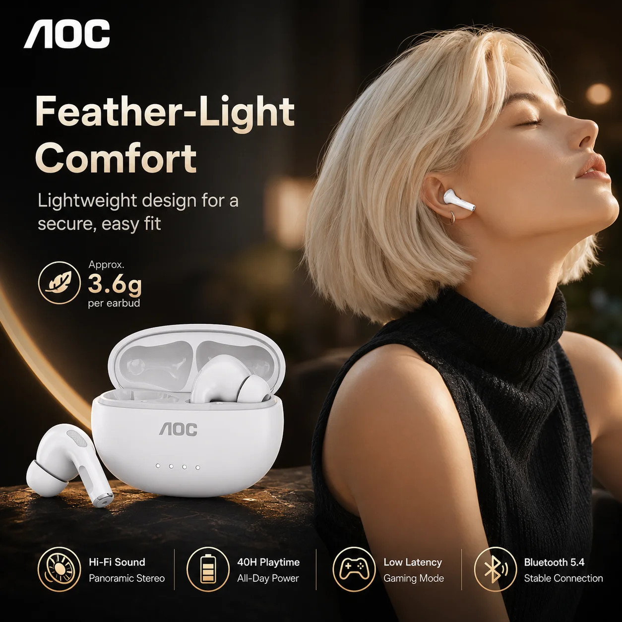 Choice LP5 Pro Bluetooth Earphone Sports TWS Wireless Pro 6 Headphone Low Latency Gaming Headset Music Earbuds with Mic Business image 6