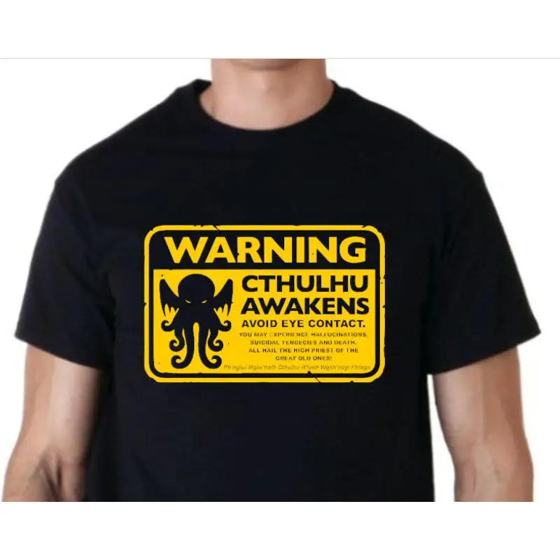 

Предупреждение Ктулху пробуждает спагетти-монстр Футболка Паскаларианс