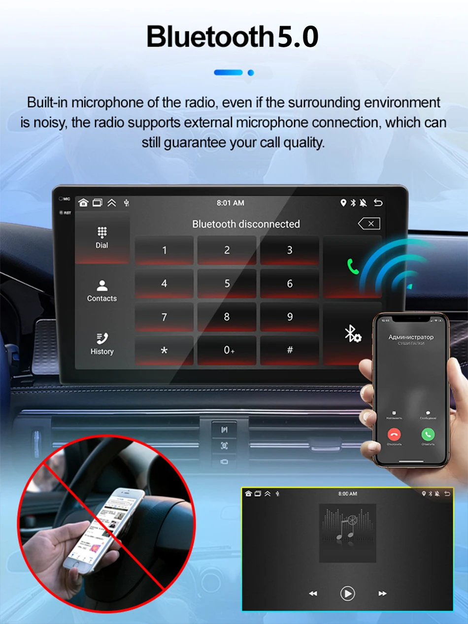 Wireless Carplay 2din Android 16 Car Radio Multimedia Video Player Universal 9/10 inch AutoRadio GPS Navigation 4G WiFi DVD
