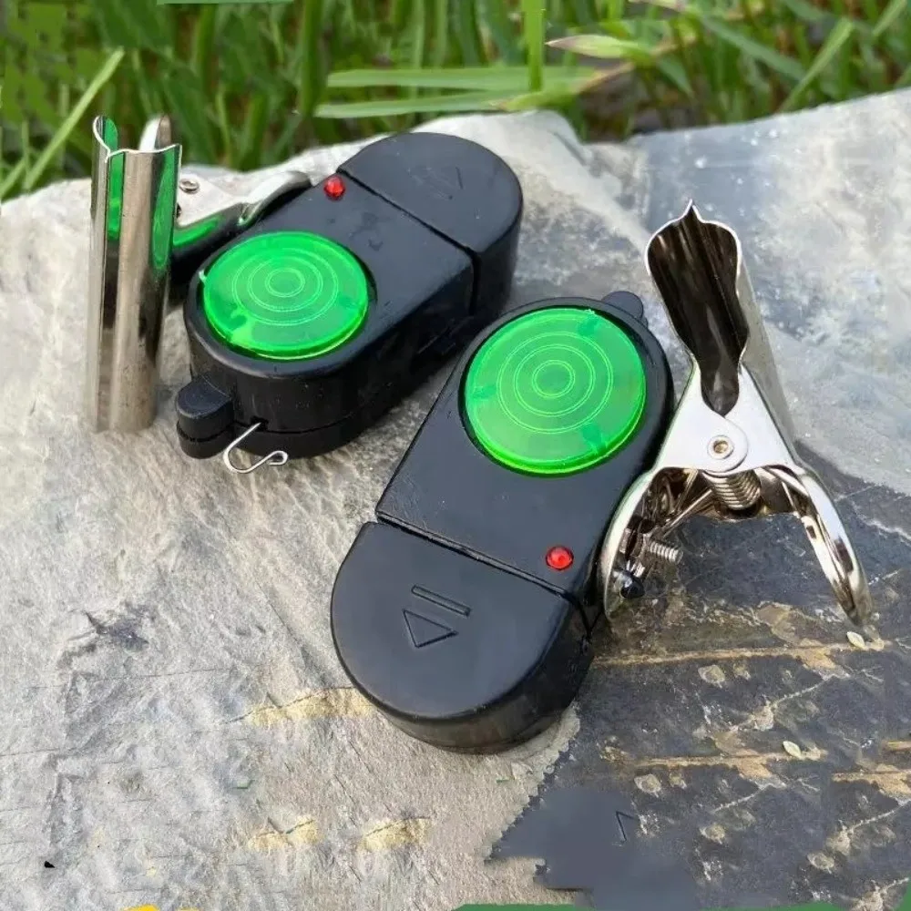 Electric Alarm Fishing Bite Alarm Sound Alert Function LED Light Indicator Fishing Rod Alarm Bite Detection Fishing Sound Alert