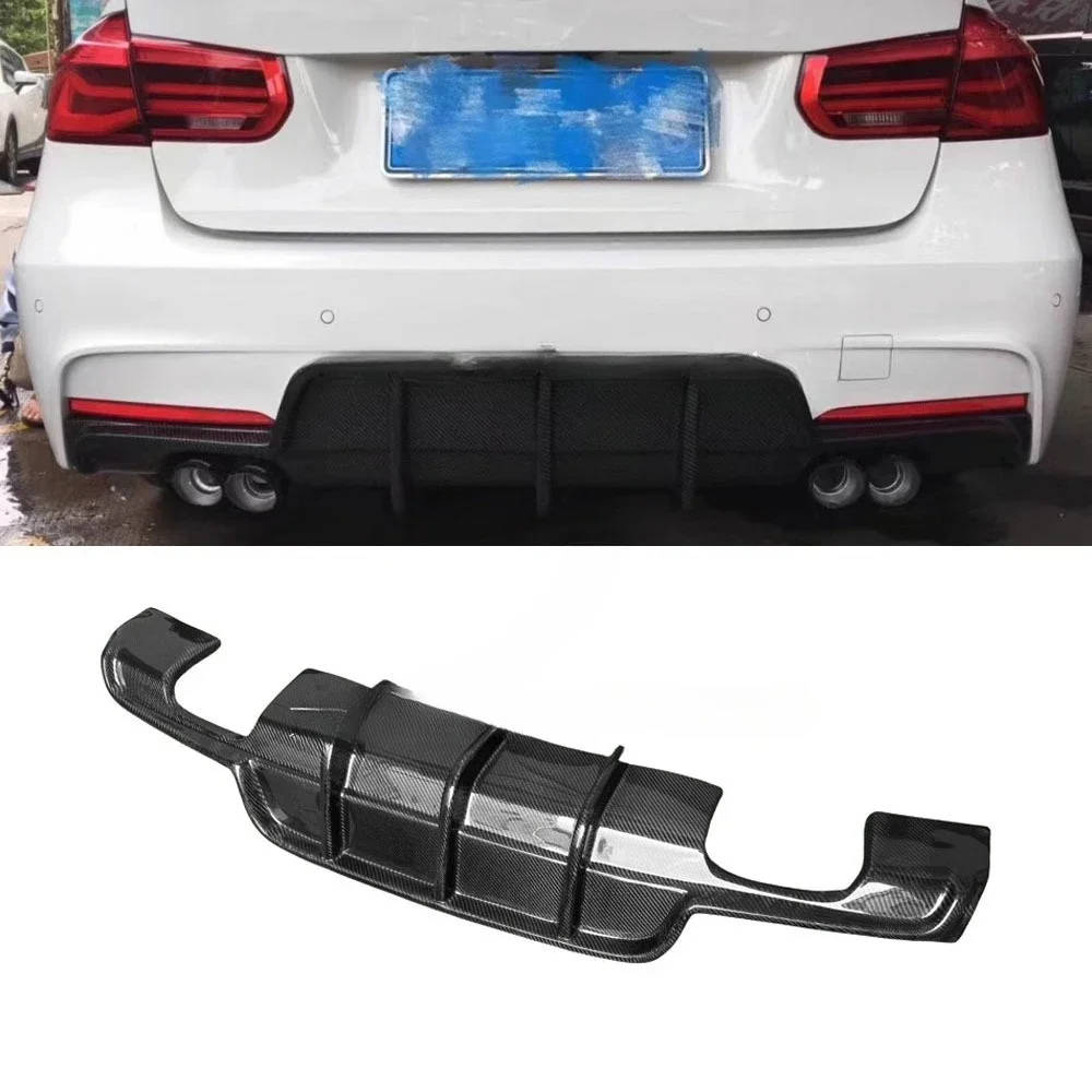 Anwendbar auf BMW 3er F30 F35 PH Real Carbon Fiber Rear Lip Modifikation Verbesserter Diffusor 2012–2018
