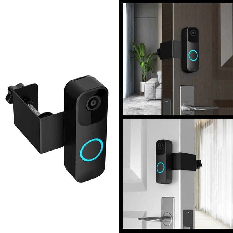 ABGZ-For Blink Doorbell Bracket Without Punching Anti-Theft Fixed Door Clip Bracket Siding Mount With Blink Doorbell