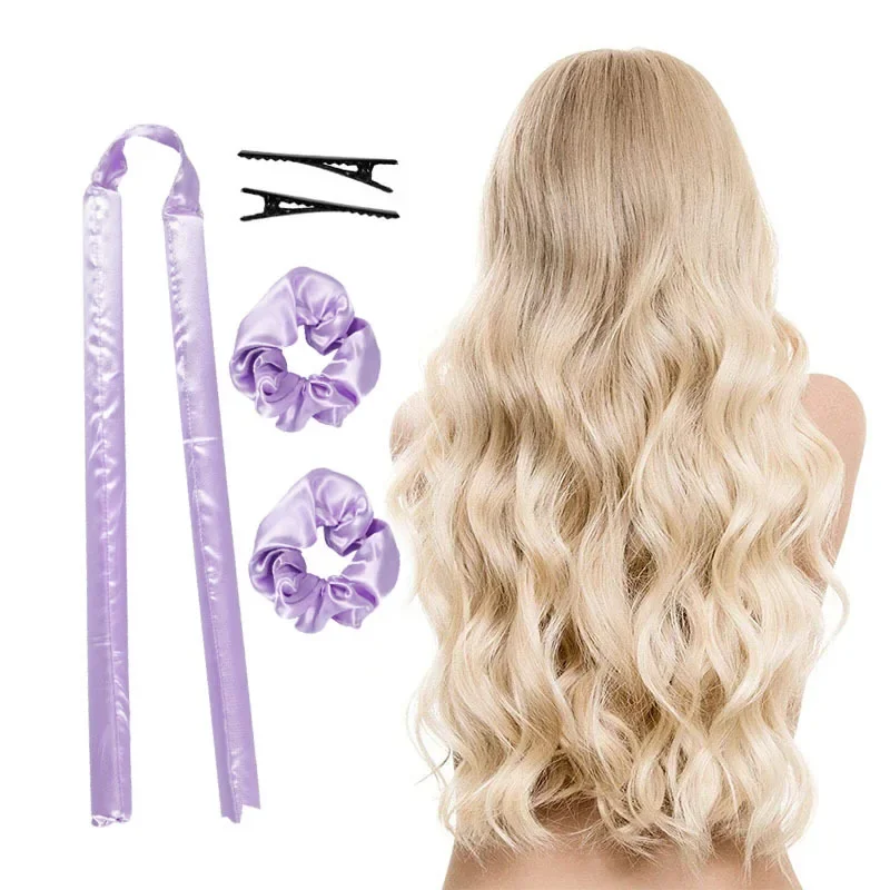 Lazy Heatless Curling Rod Headband Hair Rollers Wave Formers Wet Wavy Bundles No Heat Curls Narzędzia do stylizacji włosów Curl Bar бигуди