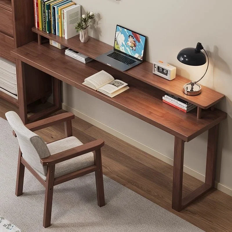 Durable Solid White Wood Kids Computer Desk Modern Space Saving Small Corner Desk Practical Table For Bedroom Home Office Use