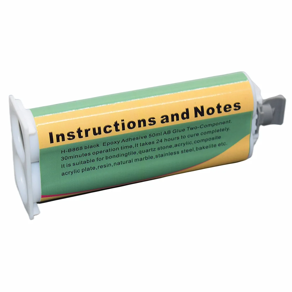100 Stück Dichtungs-Epoxidharze 50ml Starker Klebstoff Hochtemperatur Schwarze AB-Klebstoffe 1:1 Epoxidharz 30 Minuten 2-Komponenten-Strukturklebstoffe – Detail 6