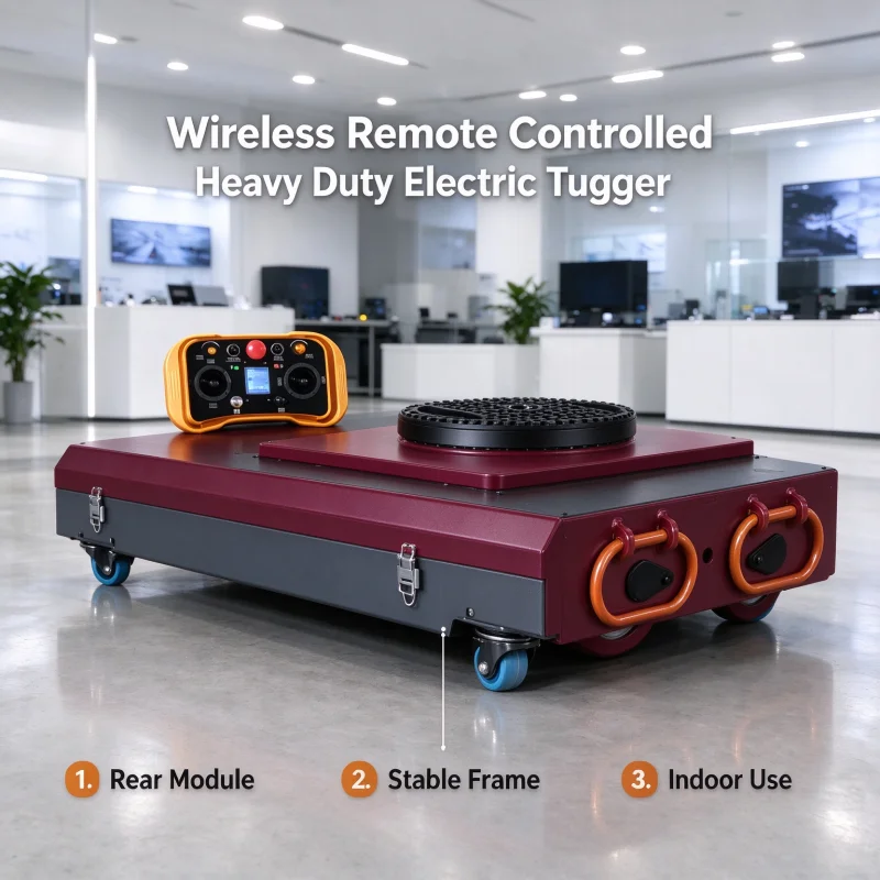 30T Battery Powered  directional Electric Moving Tank Dolly Remote Controlled Heavy Load Industrial Machinery Shifting Skate