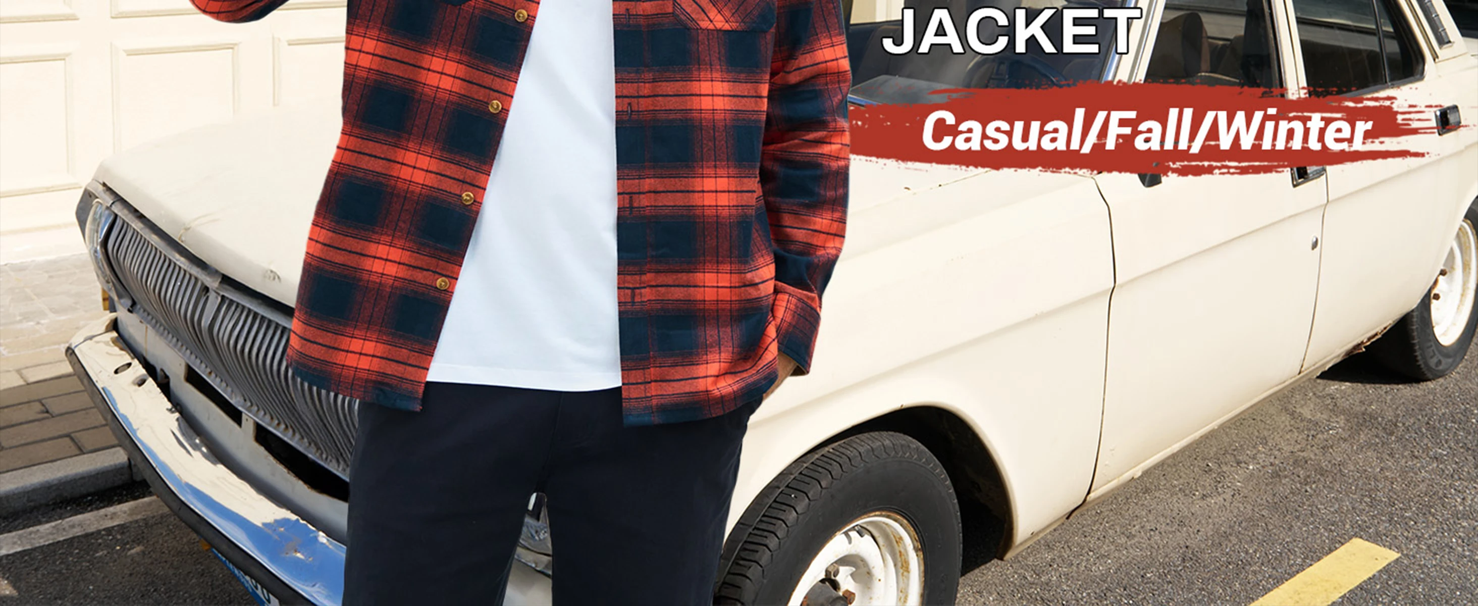 MAGCOMSEN Men's Cotton Flannel Shacket Plaid Shirt Long Sleeve Corduroy Collar 2 Chest Pockets Casual Work Overshirt Outdoor