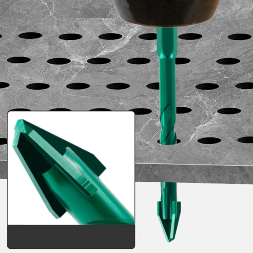 クロス六角ドリルビットセット,多機能ドリルビット,クロスヘッド,コンクリート,磁器,タイル,ガラス,6〜10mm, 3個,4個,5個,6個