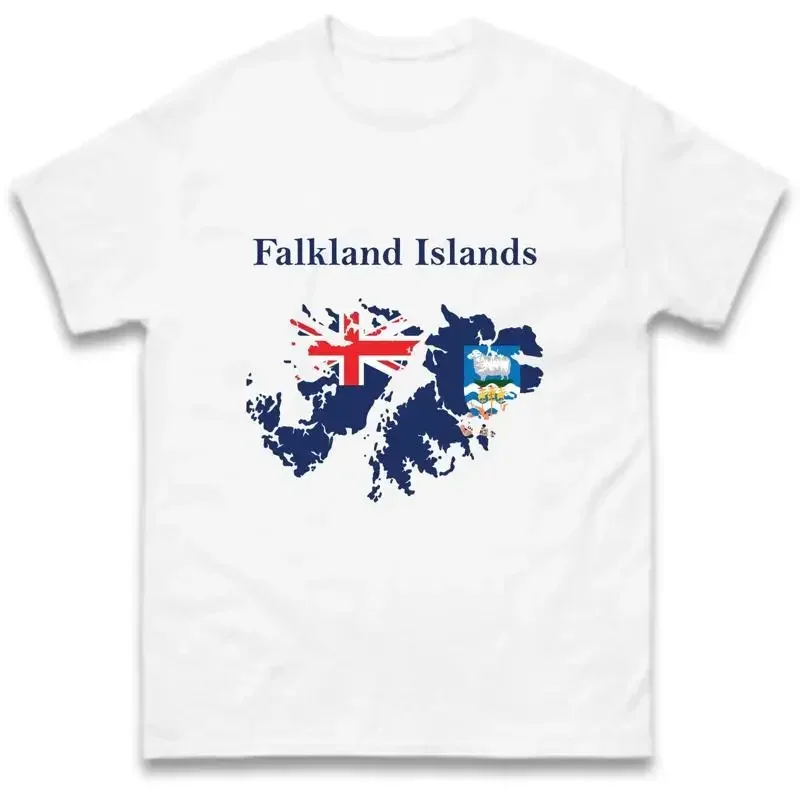 Falkland Islands Map United Kingdom Flag Union Jack T Shirt