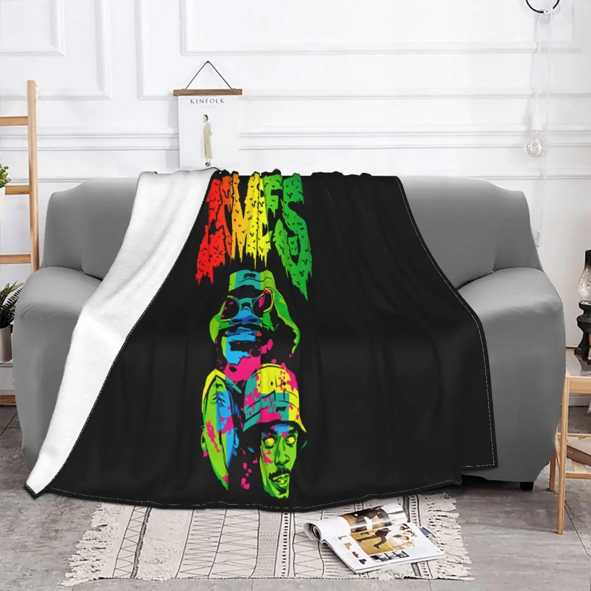 Flatbush Zombies Hip Hop Group Size S 2Xl Crewneck Great Quality Interested Woman Goth Popular Style Throw Blanket