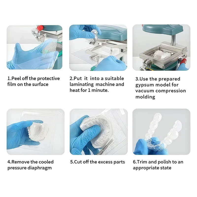 1 Bag Dental Lab Orthodontic Splint Retainer Slice Vacuum Forming Sheet Hard Soft Orthodontic Retainer Thermoforming Material - view 3