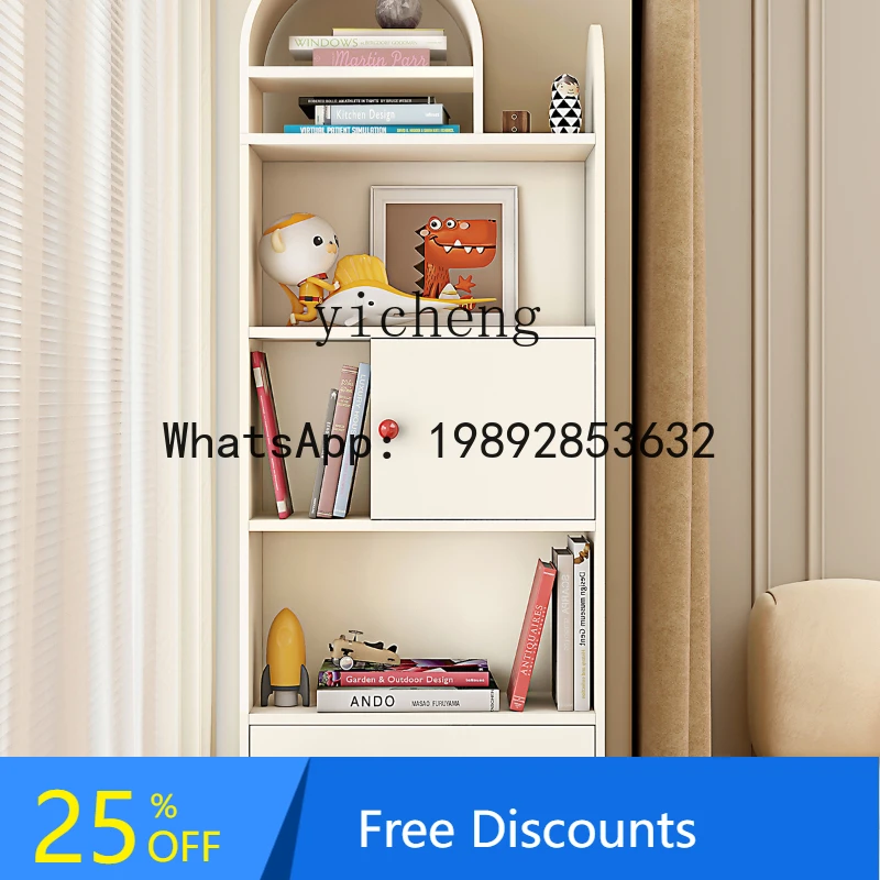 

Windows and Cabinets Modern L Floor Bookcase Bookshelf Small Apartment Wall Storage Cabinet
