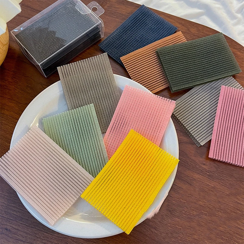 10Pcs Solid Color Bangs Magic Paste Posts Hair Sticker Clip Women Wash Face Makeup Patch Styling Tools Accessories