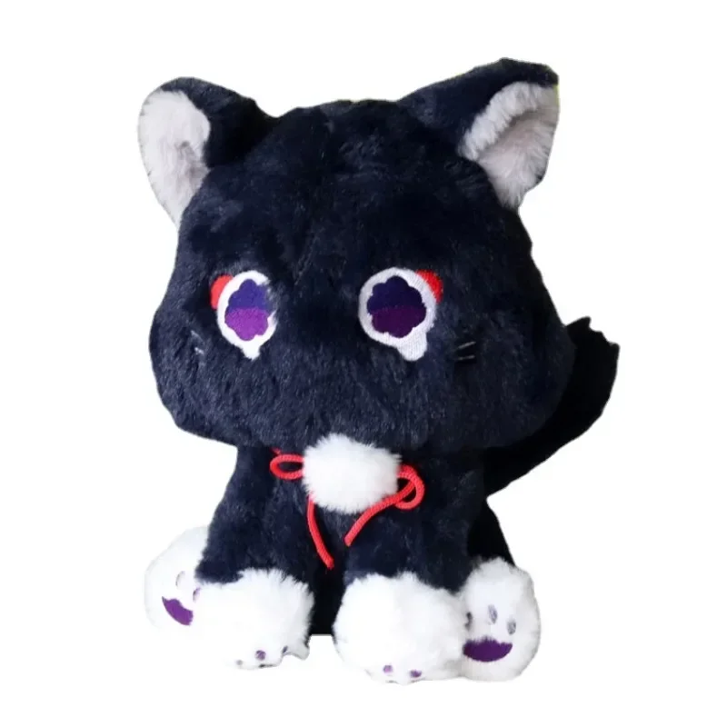 

Game Genshin Black Scaramouche Cat Fluffy Impact Wanderer Pet Plush Toys Cosplay Doll Soft Stuffed Pillow Gift For Kids