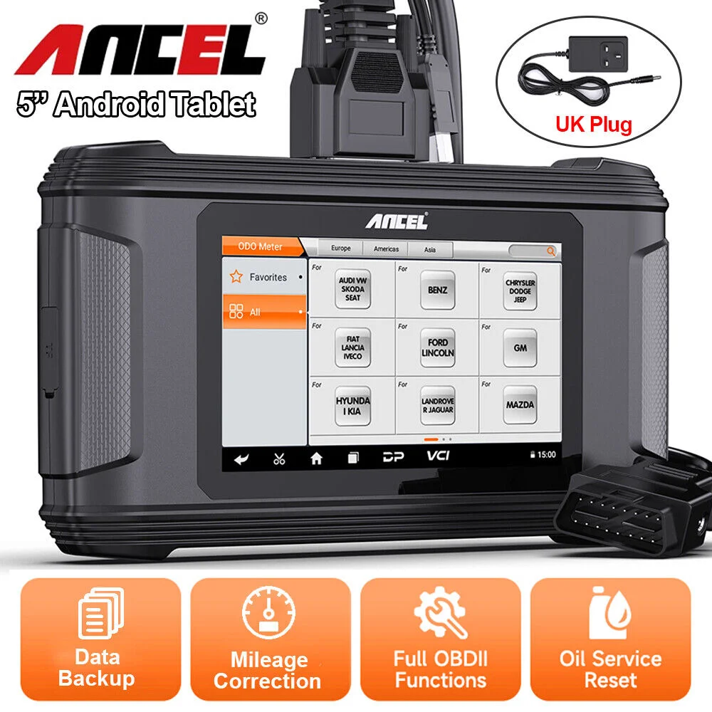 ANCEL DM500 OBD2 Car Cluster Correction Instrument Adjustment Tool Oil Reset Code Reader Read Write EEPROM Automotive Scanner