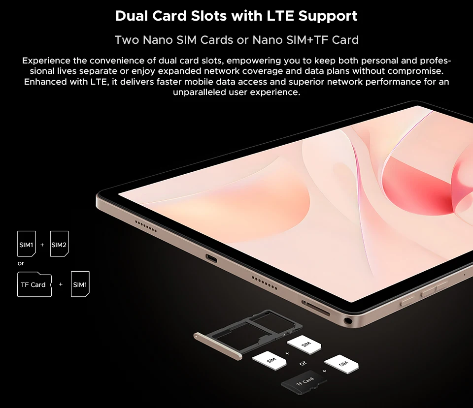 DOOGEE Tab E3 Pro Tablet Android 15 Gemini AI 13'' Display 7.9mm Ultra-thin 8GB 256GB Smart Pad 11000mAh Battery Global Version