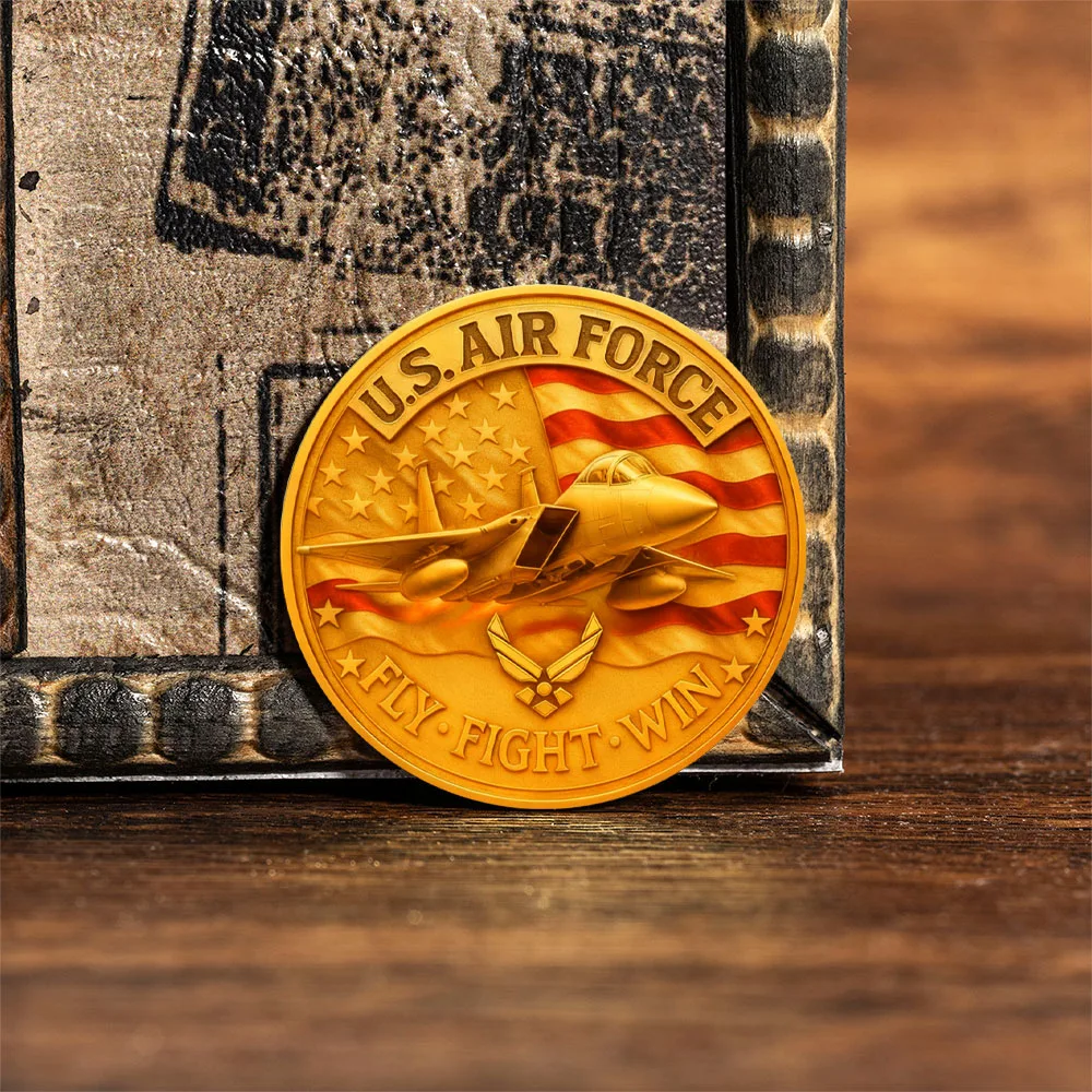 عملة المجموعة المطلية بالذهب للقوات الجوية الأمريكية منذ عام 1947 عملة تذكارية للطاقة الجوية الأمريكية
