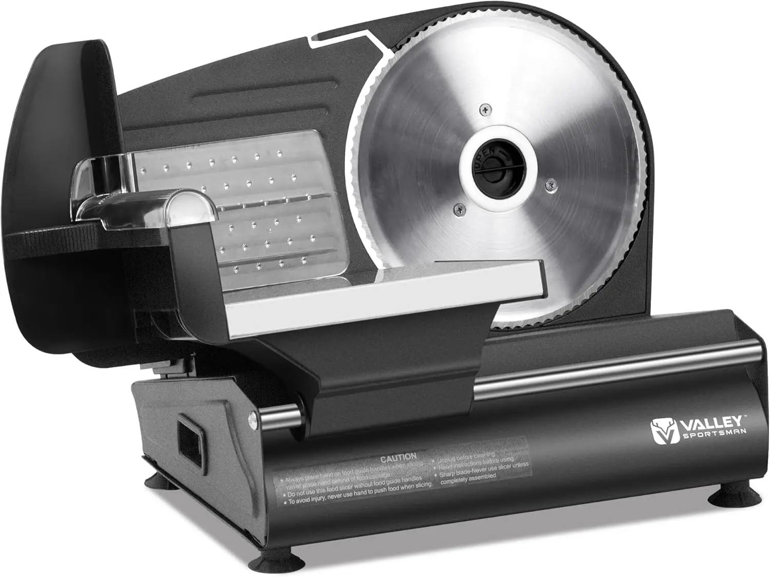 

Meat Slicer Machine for Home, Electric Food Slicer with 7.5' Stainless Steel Blade, Adjustable Thickness, Easy to Clean, Cuts