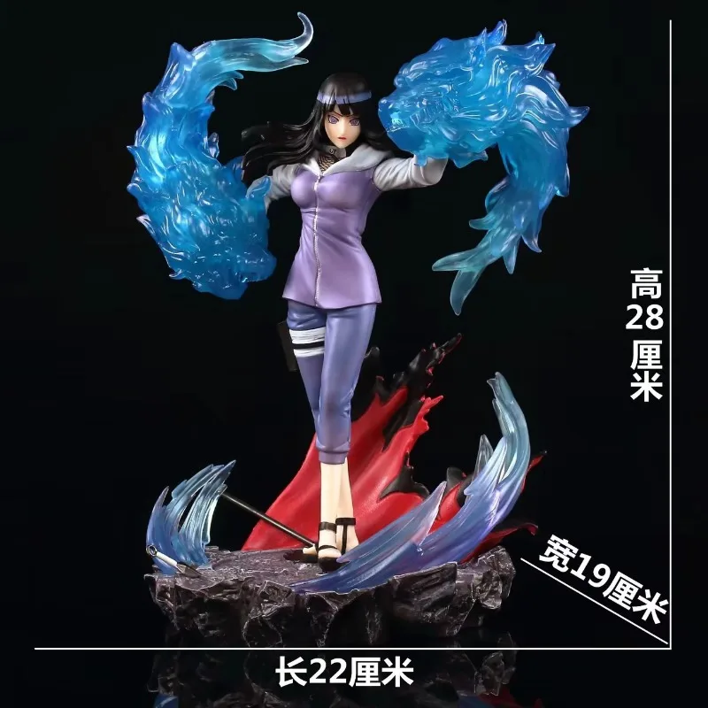 

Anime Peripheral NARUTO GK Hyūga Hinata Soft Boxing Standing Posture Statue PVC Action Figure Collectible Model Toy Boxed