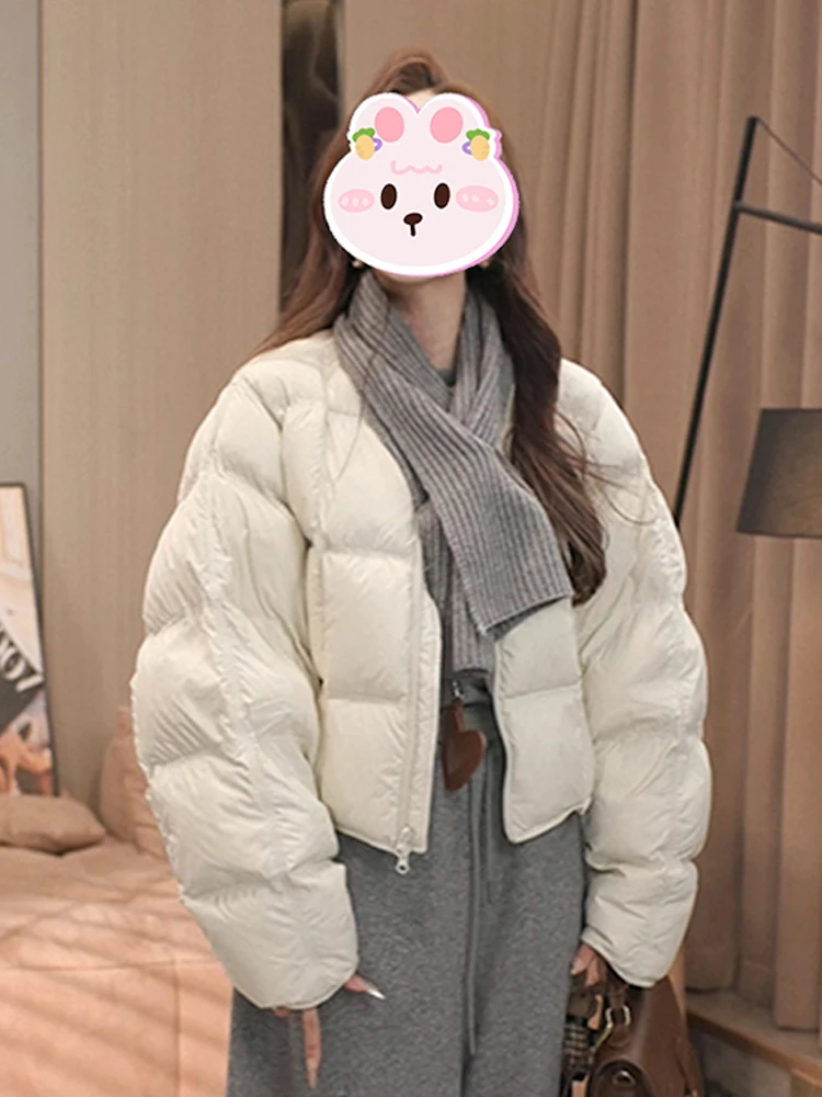 เสื้อผ้าฝ้ายทรงกลมทันสมัยสำหรับผู้หญิง ฤดูหนาว รุ่นใหม่ สไตล์หลวม สบาย ใส่แล้วดูผอม  ใช้งานได้หลากหลาย