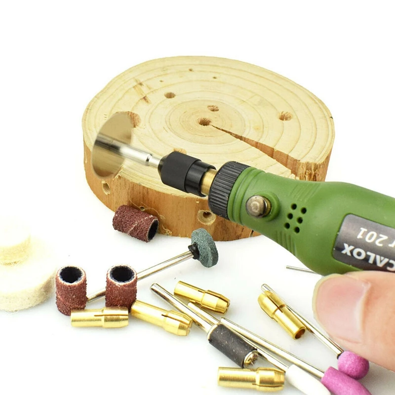 10W Hobby Craft Mini Drill Grinder Rotary Tool Set Modeling Polishing Drilling