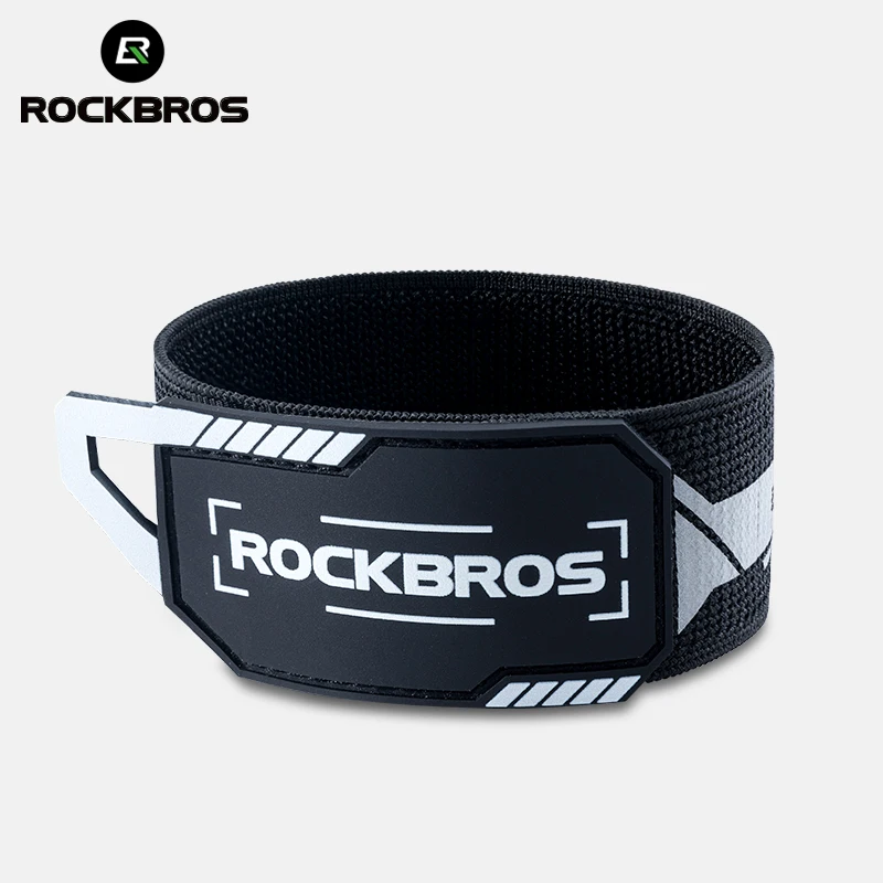 ROCKBROS Bicycle Ankle Leg Bind Bandage Pant Bands Safety Reflective Cycling Ankle Leg Straps Outdoor Trousers Bike Equipment