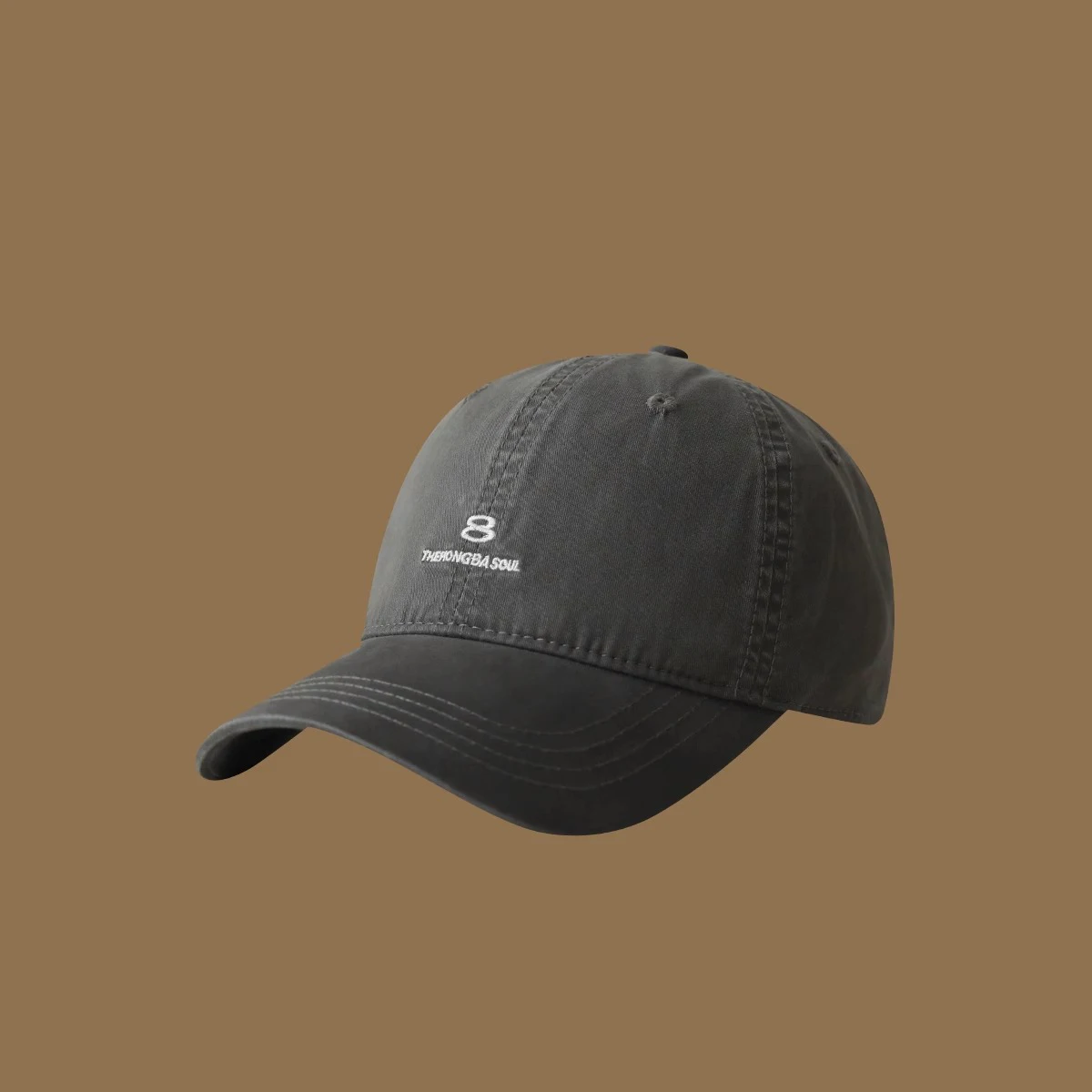 Retro Instagram-style Minimalist Digital 8-Letter Embroidered Baseball Cap. Soft Cotton Material. Suitable for Casual and Sports