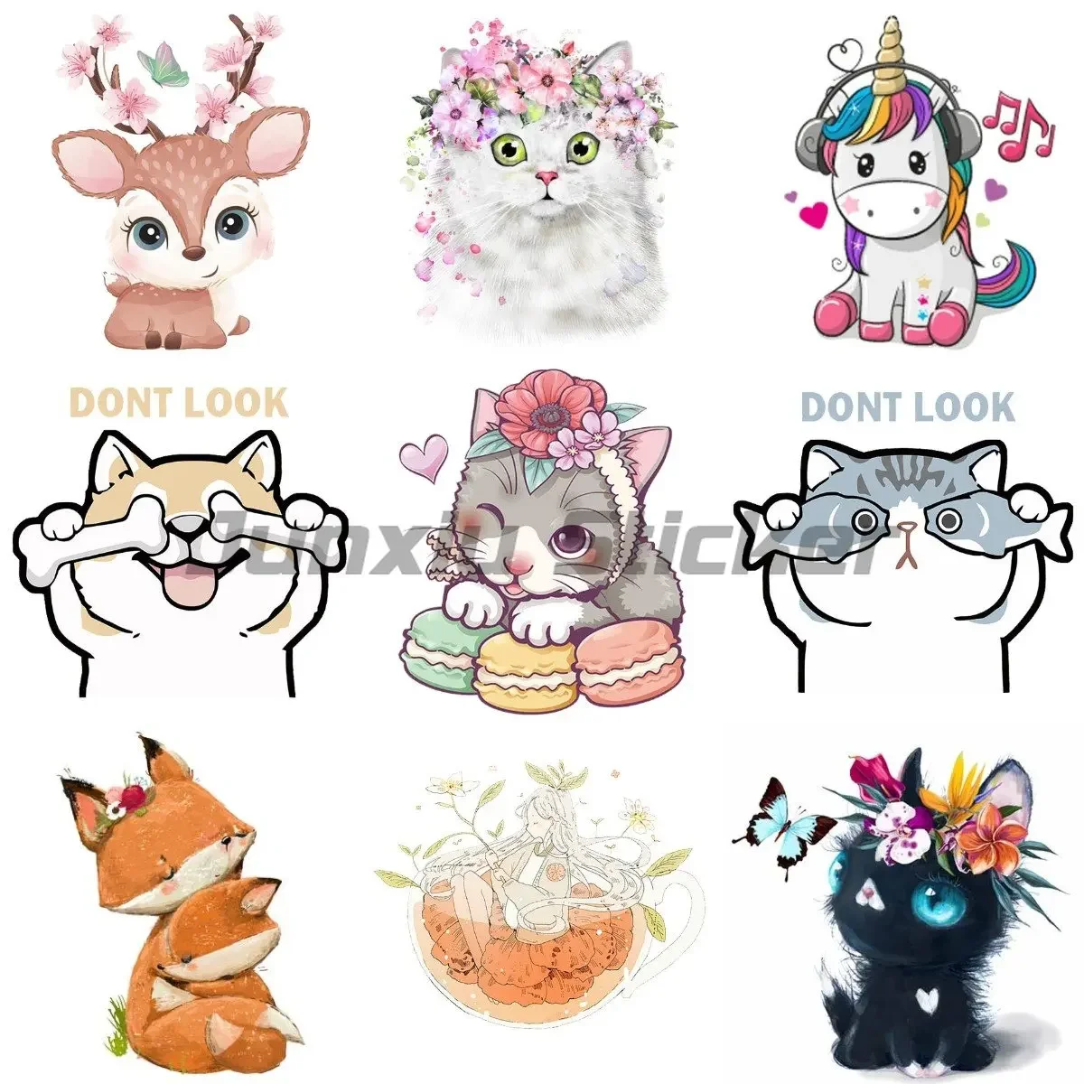 

Cartoon Cat Animal Sticker Motorcycle Stickers Car Stickers Door Decals Bumper Guard Camper Van Bicycle Decals